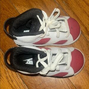 Jordan White and Red Sneakers